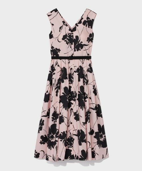 GRACE CONTINENTAL / グレースコンチネンタル ロング・マキシ丈ワンピース | バイカラーボタニカルドレス | 詳細12