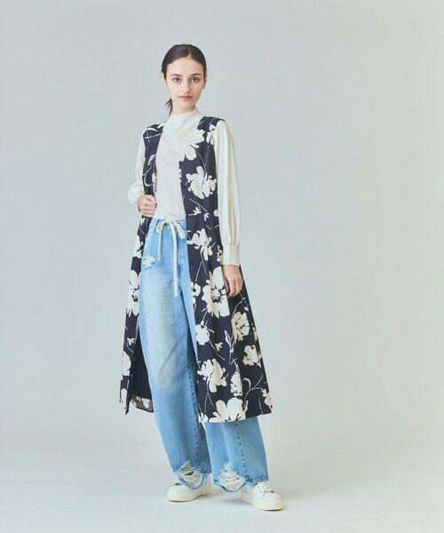 GRACE CONTINENTAL / グレースコンチネンタル ロング・マキシ丈ワンピース | バイカラーボタニカルドレス | 詳細17