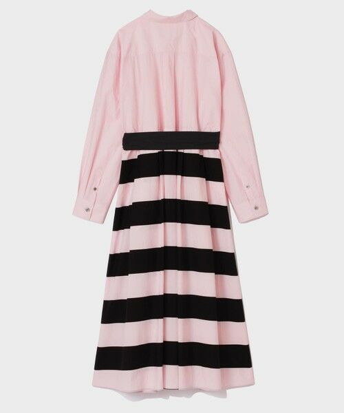 GRACE CONTINENTAL / グレースコンチネンタル ミニ丈・ひざ丈ワンピース | ボーダーコンビシャツワンピース | 詳細12