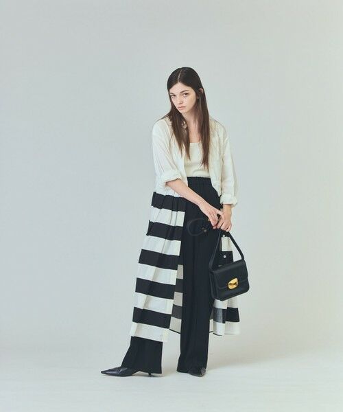 GRACE CONTINENTAL / グレースコンチネンタル ミニ丈・ひざ丈ワンピース | ボーダーコンビシャツワンピース | 詳細18