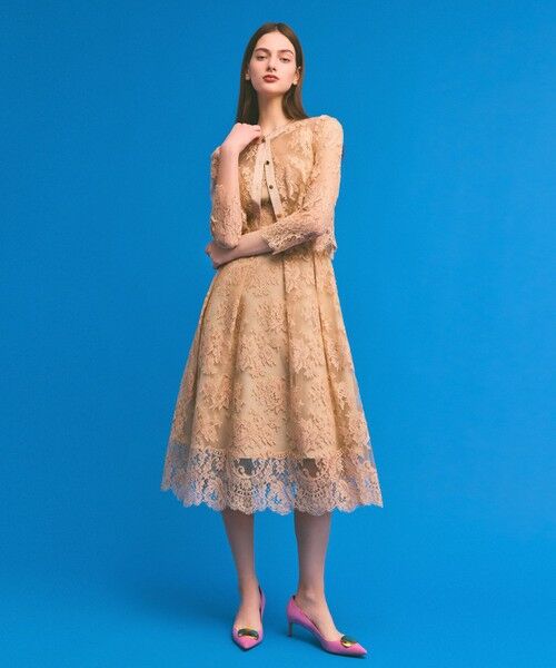 GRACE CONTINENTAL / グレースコンチネンタル ドレス | リバーレースドレス | 詳細7