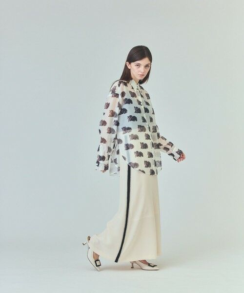 GRACE CONTINENTAL / グレースコンチネンタル シャツ・ブラウス | シアーCatブラウス | 詳細1