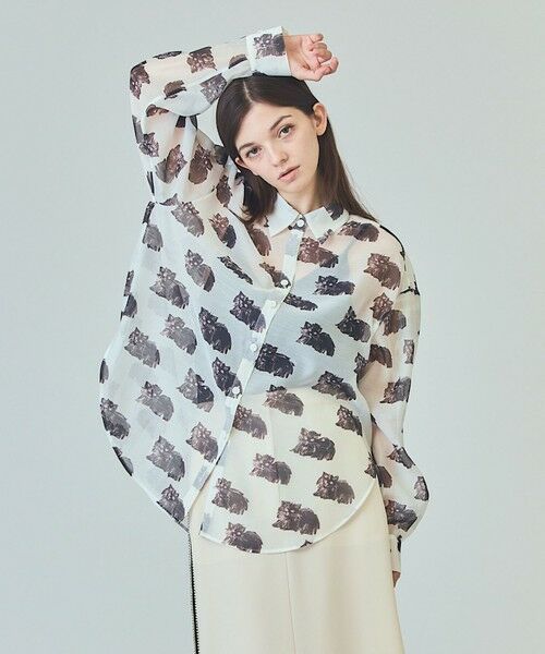GRACE CONTINENTAL / グレースコンチネンタル シャツ・ブラウス | シアーCatブラウス | 詳細3