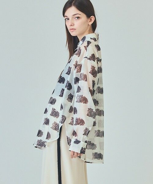 GRACE CONTINENTAL / グレースコンチネンタル シャツ・ブラウス | シアーCatブラウス | 詳細4