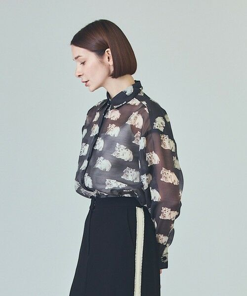 GRACE CONTINENTAL / グレースコンチネンタル シャツ・ブラウス | シアーCatブラウス | 詳細11