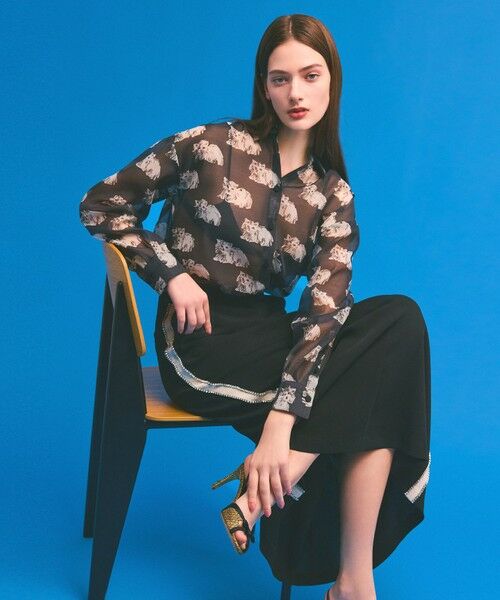 GRACE CONTINENTAL / グレースコンチネンタル シャツ・ブラウス | シアーCatブラウス | 詳細14