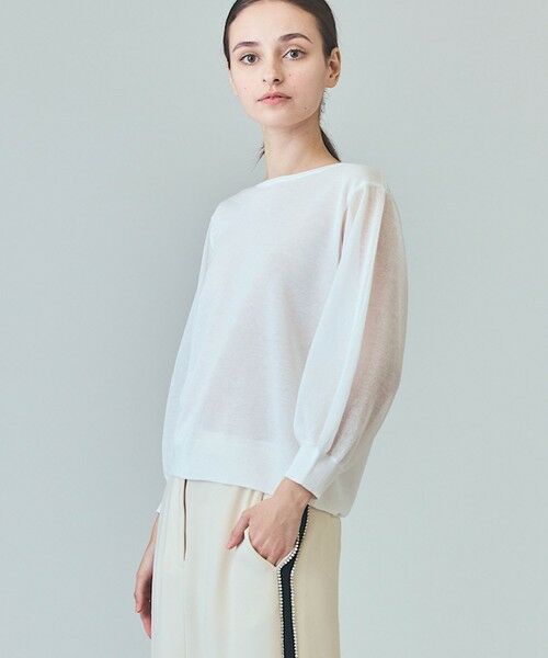 GRACE CONTINENTAL / グレースコンチネンタル ニット・セーター | ラメシアーニットトップ | 詳細1