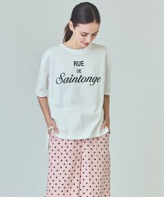 GRACE CONTINENTAL / グレースコンチネンタル カットソー | レタードプリントTシャツ