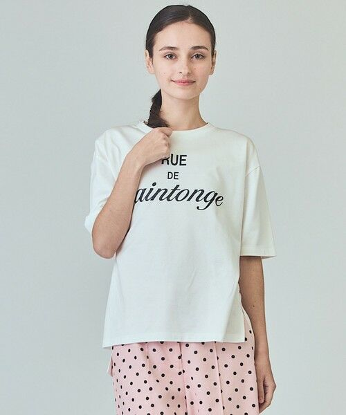 GRACE CONTINENTAL / グレースコンチネンタル カットソー | レタードプリントTシャツ | 詳細4