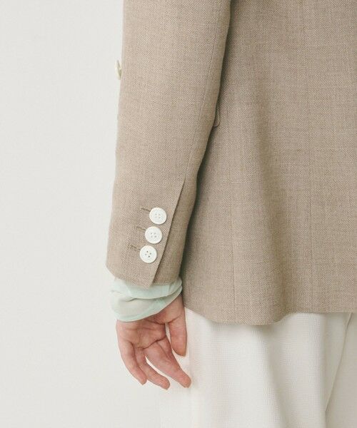 GRACE CONTINENTAL / グレースコンチネンタル テーラードジャケット | リネンライクダブルジャケット | 詳細5
