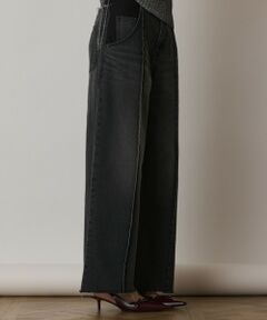 GRACE CONTINENTAL / グレースコンチネンタル デニムパンツ | コンビデニムワイドパンツ