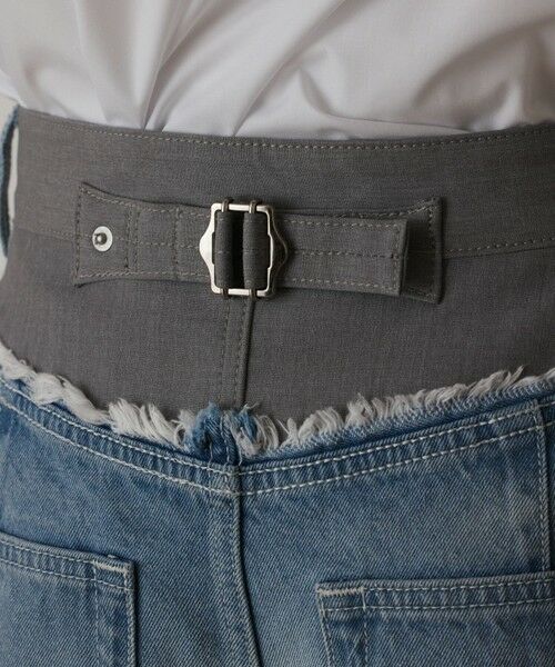 GRACE CONTINENTAL / グレースコンチネンタル デニムパンツ | コンビデニムワイドパンツ | 詳細5