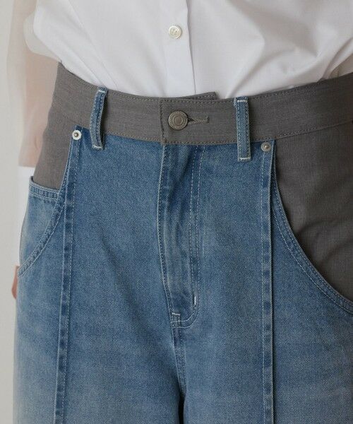 コンビデニムワイドパンツ (デニムパンツ)|GRACE CONTINENTAL コンビデニムワイドパンツ (デニムパンツ)|GRACE CONTINENTAL