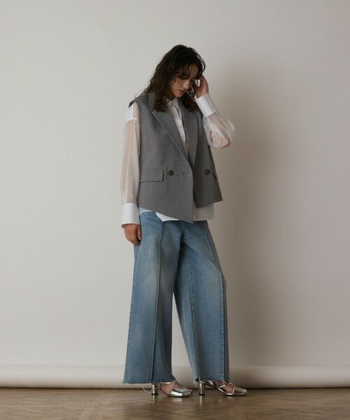 セール】 コンビデニムワイドパンツ （デニムパンツ）｜GRACE