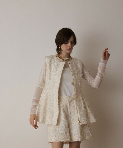 GRACE CONTINENTAL / グレースコンチネンタル その他パンツ | カットジャガードショートパンツ | 詳細2