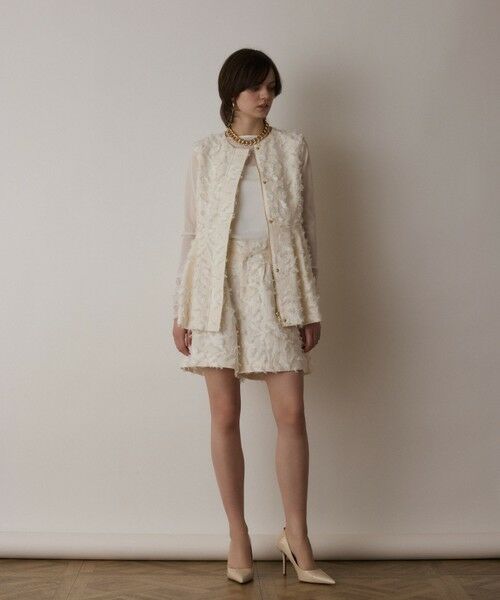 GRACE CONTINENTAL / グレースコンチネンタル その他パンツ | カットジャガードショートパンツ | 詳細3