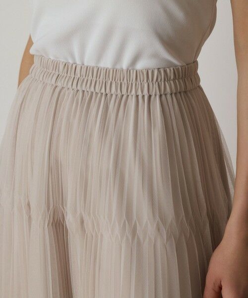 GRACE CONTINENTAL / グレースコンチネンタル ロング・マキシ丈スカート | チュールマチプリーツスカート | 詳細4