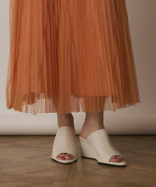 GRACE CONTINENTAL / グレースコンチネンタル ロング・マキシ丈スカート | チュールマチプリーツスカート | 詳細12