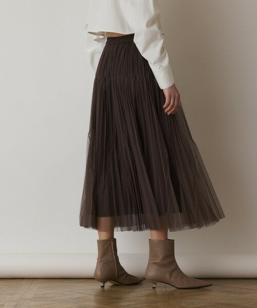 GRACE CONTINENTAL / グレースコンチネンタル ロング・マキシ丈スカート | チュールマチプリーツスカート | 詳細20