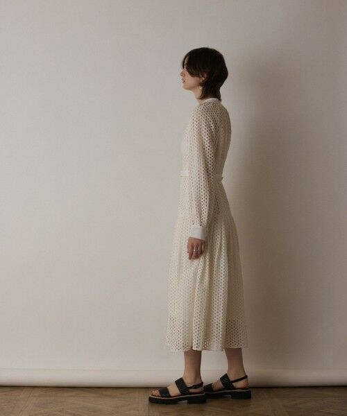 GRACE CONTINENTAL / グレースコンチネンタル ロング・マキシ丈ワンピース | メッシュレースカフタンワンピース | 詳細11