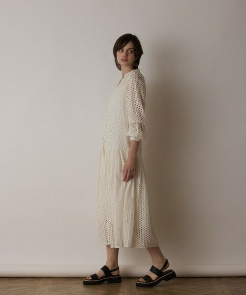GRACE CONTINENTAL / グレースコンチネンタル ロング・マキシ丈ワンピース | メッシュレースカフタンワンピース | 詳細2