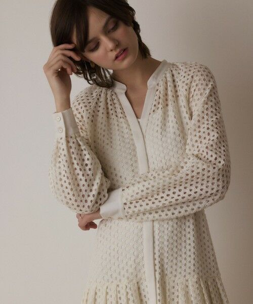 GRACE CONTINENTAL / グレースコンチネンタル ロング・マキシ丈ワンピース | メッシュレースカフタンワンピース | 詳細7