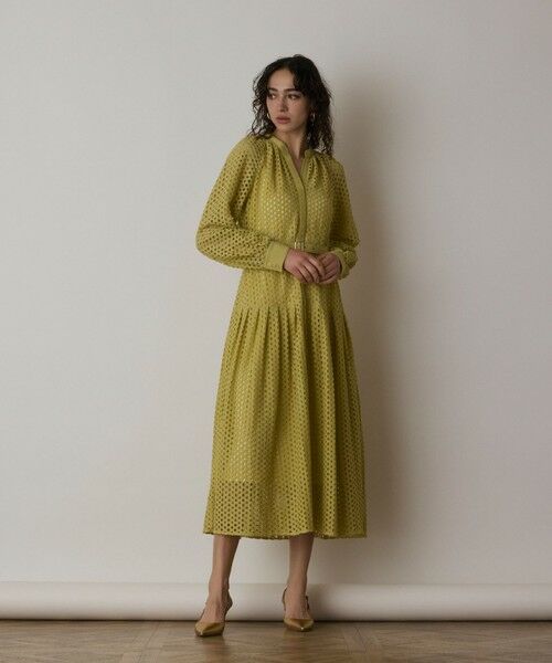 GRACE CONTINENTAL / グレースコンチネンタル ロング・マキシ丈ワンピース | メッシュレースカフタンワンピース | 詳細15