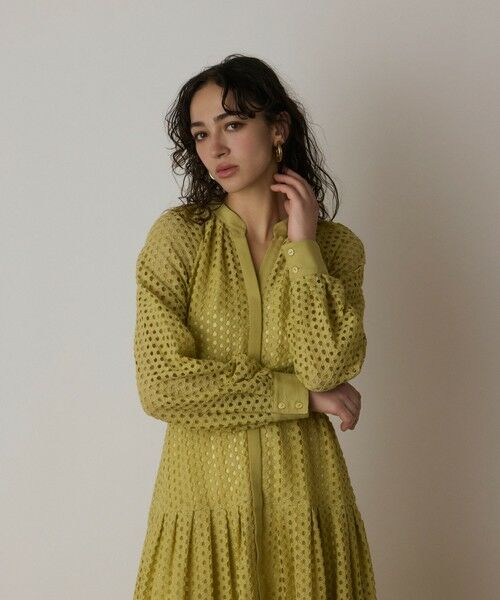 GRACE CONTINENTAL / グレースコンチネンタル ロング・マキシ丈ワンピース | メッシュレースカフタンワンピース | 詳細18