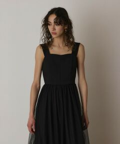 GRACE CONTINENTAL / グレースコンチネンタル ロング・マキシ丈ワンピース | チュールコンビティアードワンピース