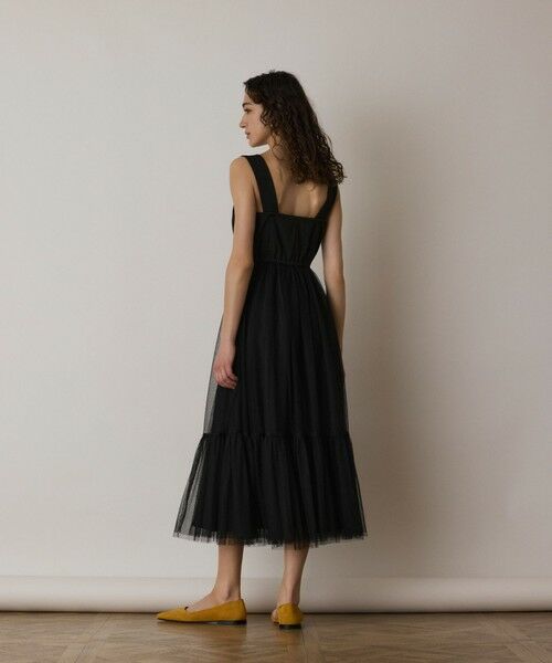 GRACE CONTINENTAL / グレースコンチネンタル ロング・マキシ丈ワンピース | チュールコンビティアードワンピース | 詳細15