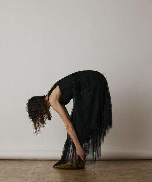 GRACE CONTINENTAL / グレースコンチネンタル ロング・マキシ丈ワンピース | チュールコンビティアードワンピース | 詳細20