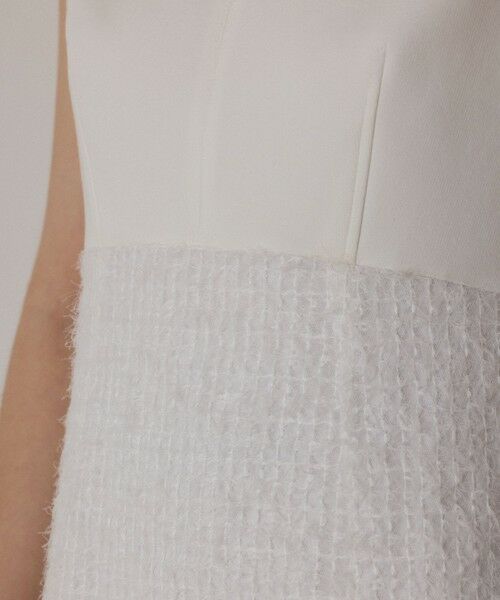 GRACE CONTINENTAL / グレースコンチネンタル ロング・マキシ丈ワンピース | フェザー刺繍コンビワンピース | 詳細7