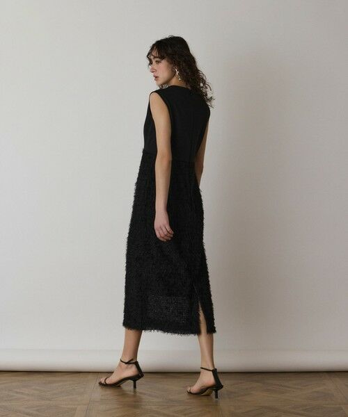 GRACE CONTINENTAL / グレースコンチネンタル ロング・マキシ丈ワンピース | フェザー刺繍コンビワンピース | 詳細14