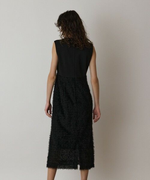 GRACE CONTINENTAL / グレースコンチネンタル ロング・マキシ丈ワンピース | フェザー刺繍コンビワンピース | 詳細15