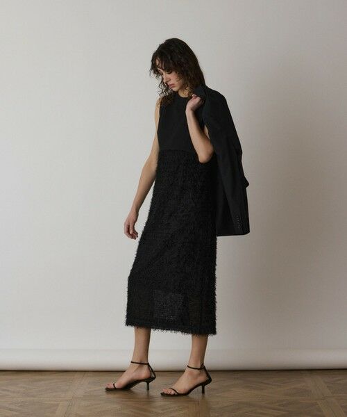 GRACE CONTINENTAL / グレースコンチネンタル ロング・マキシ丈ワンピース | フェザー刺繍コンビワンピース | 詳細17