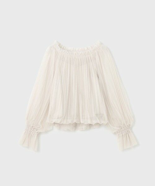 GRACE CONTINENTAL / グレースコンチネンタル シャツ・ブラウス | チュールプリーツトップ | 詳細11