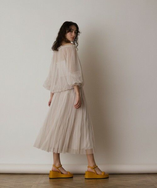 GRACE CONTINENTAL / グレースコンチネンタル シャツ・ブラウス | チュールプリーツトップ | 詳細2