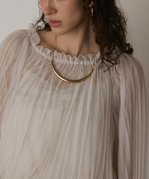 GRACE CONTINENTAL / グレースコンチネンタル シャツ・ブラウス | チュールプリーツトップ | 詳細4
