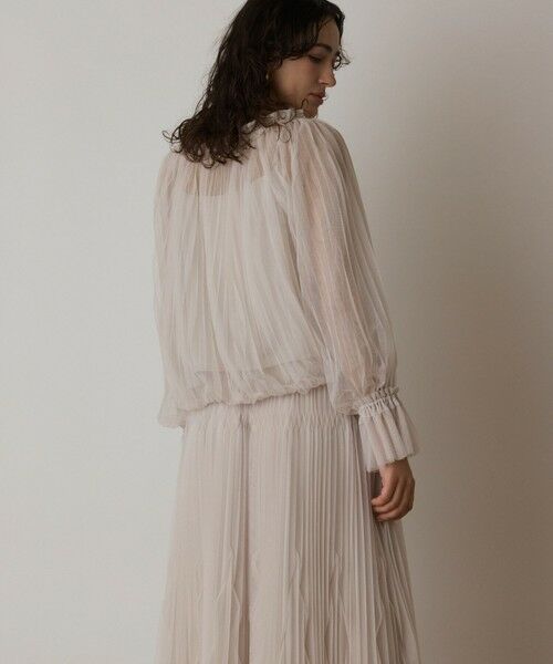 GRACE CONTINENTAL / グレースコンチネンタル シャツ・ブラウス | チュールプリーツトップ | 詳細6