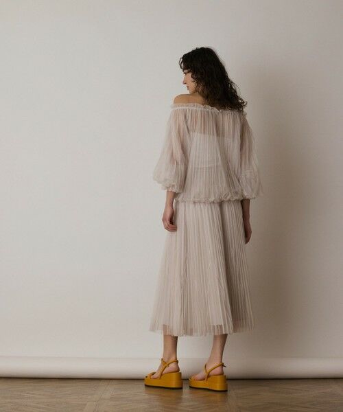 GRACE CONTINENTAL / グレースコンチネンタル シャツ・ブラウス | チュールプリーツトップ | 詳細9