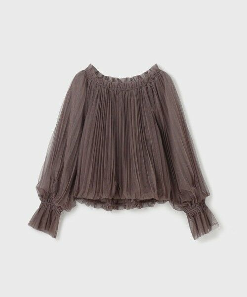GRACE CONTINENTAL / グレースコンチネンタル シャツ・ブラウス | チュールプリーツトップ | 詳細26