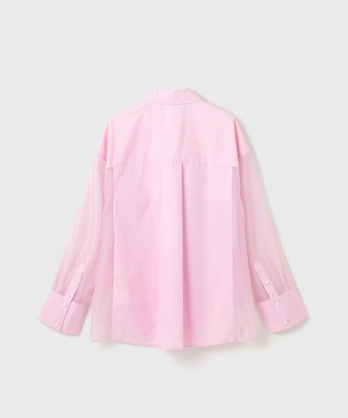 GRACE CONTINENTAL / グレースコンチネンタル シャツ・ブラウス | シアーコンビオーバーシャツ | 詳細16