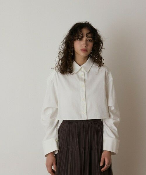 GRACE CONTINENTAL / グレースコンチネンタル シャツ・ブラウス | タックスリーブデニムシャツ | 詳細3