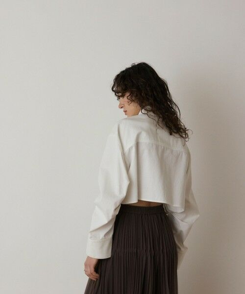 GRACE CONTINENTAL / グレースコンチネンタル シャツ・ブラウス | タックスリーブデニムシャツ | 詳細4