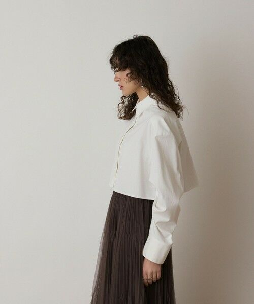 GRACE CONTINENTAL / グレースコンチネンタル シャツ・ブラウス | タックスリーブデニムシャツ | 詳細5