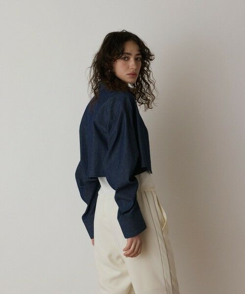 GRACE CONTINENTAL / グレースコンチネンタル シャツ・ブラウス | タックスリーブデニムシャツ | 詳細14