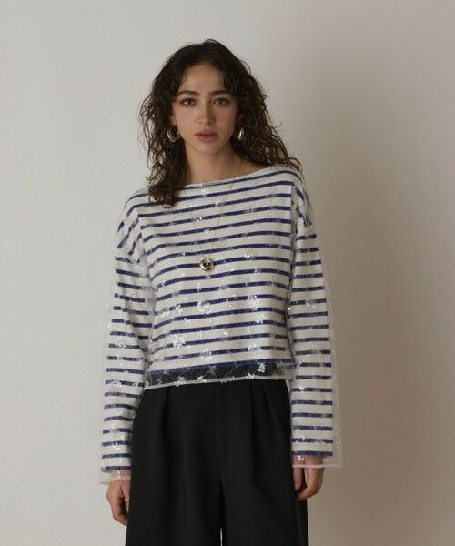 GRACE CONTINENTAL / グレースコンチネンタル カットソー | バスクボーダートップ | 詳細1