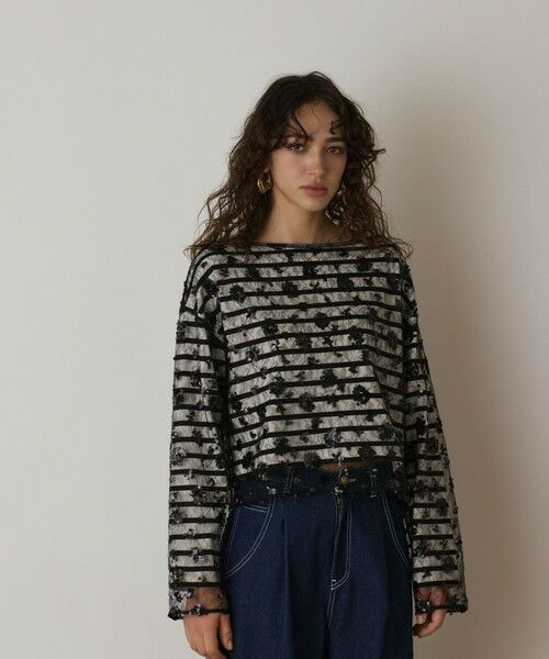 GRACE CONTINENTAL / グレースコンチネンタル カットソー | バスクボーダートップ | 詳細13