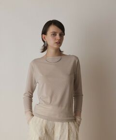 GRACE CONTINENTAL / グレースコンチネンタル カットソー | シアーアセテートカットトップ