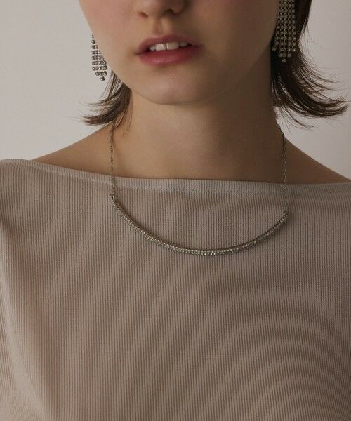 GRACE CONTINENTAL / グレースコンチネンタル カットソー | シアーアセテートカットトップ | 詳細14